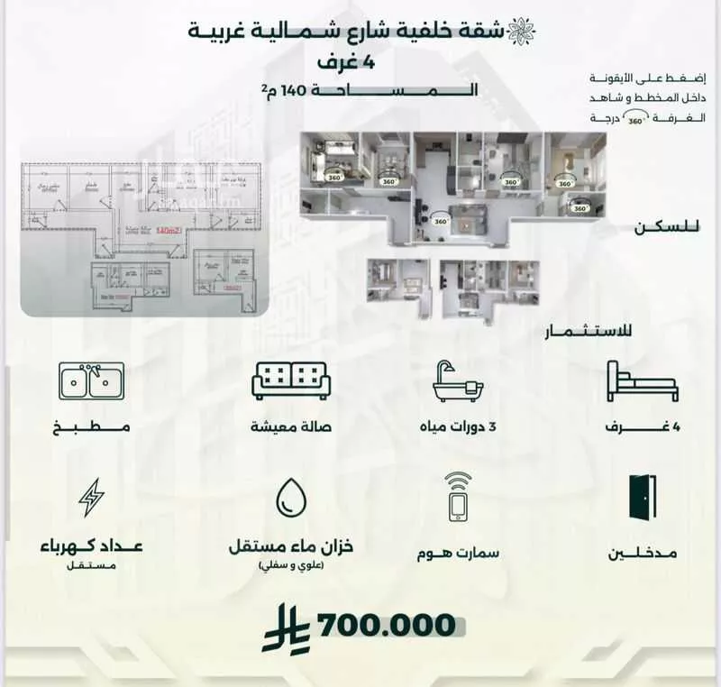 فيلا 4 غرف في الروضة، جدة 5