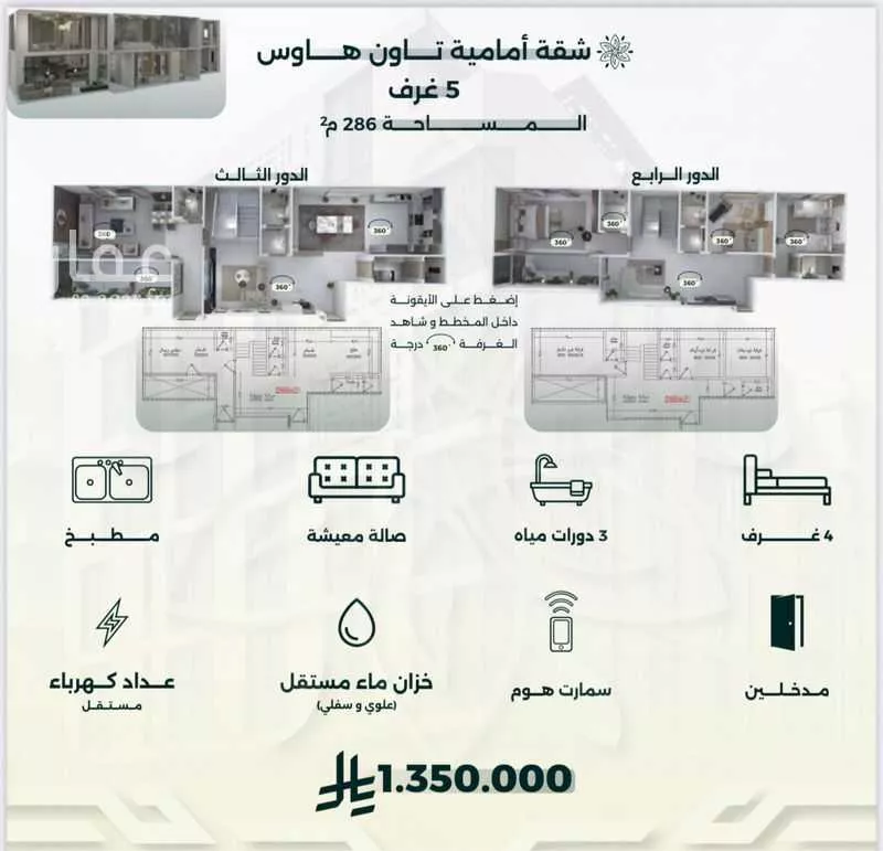 فيلا 4 غرف في الروضة، جدة 7