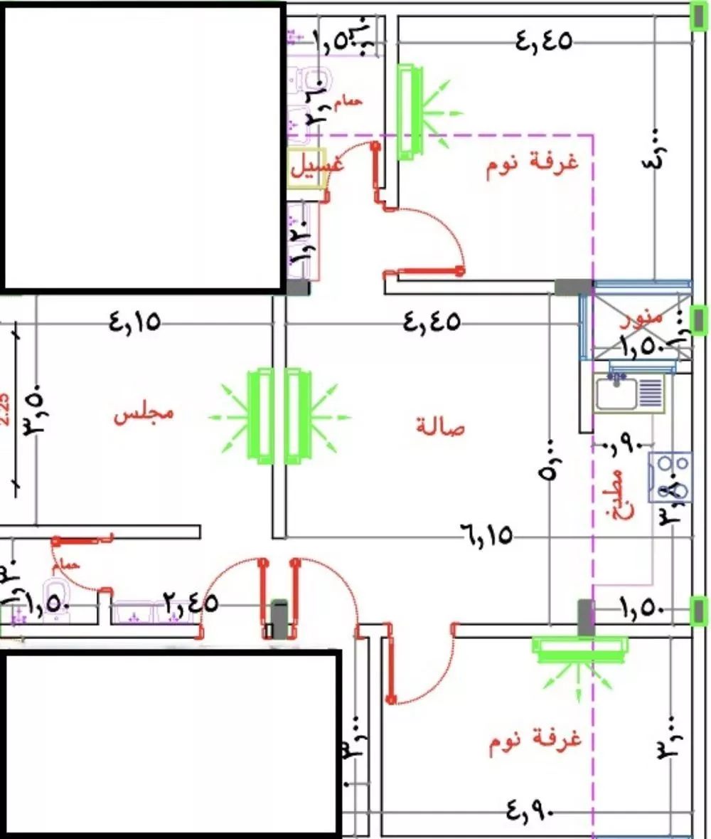 3 bedroom apartment in Al Rimal 3