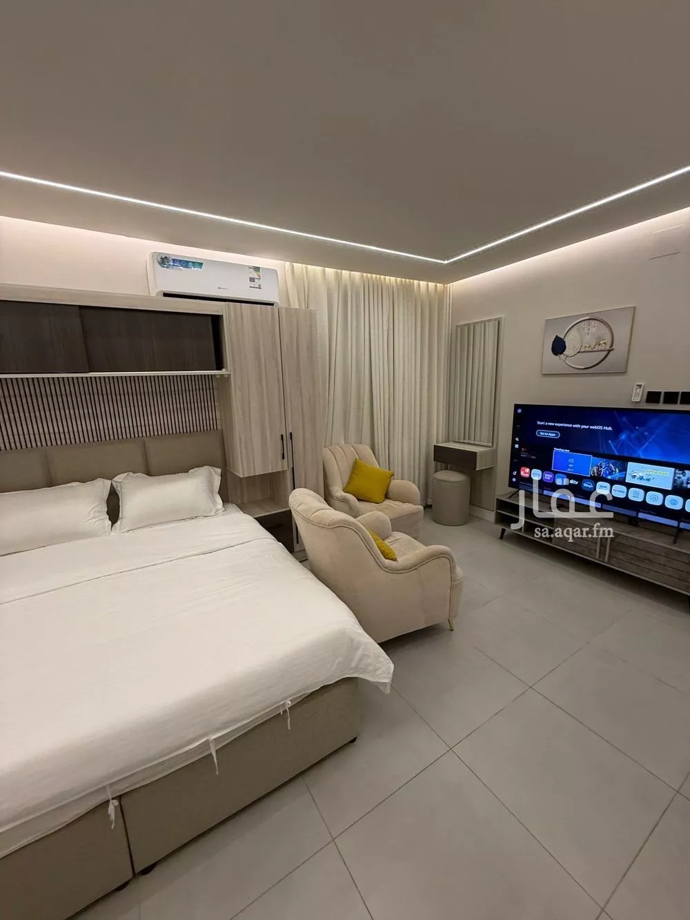 شقة 1 غرف في النخيل 2