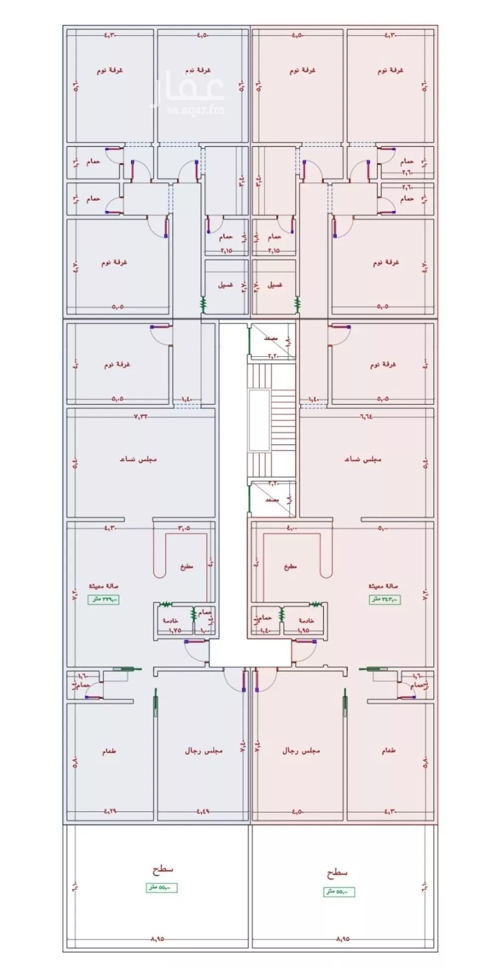 شقة 7 غرف في الجامعة 2
