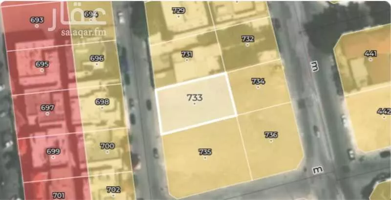 أرض 674 م² في الجسر