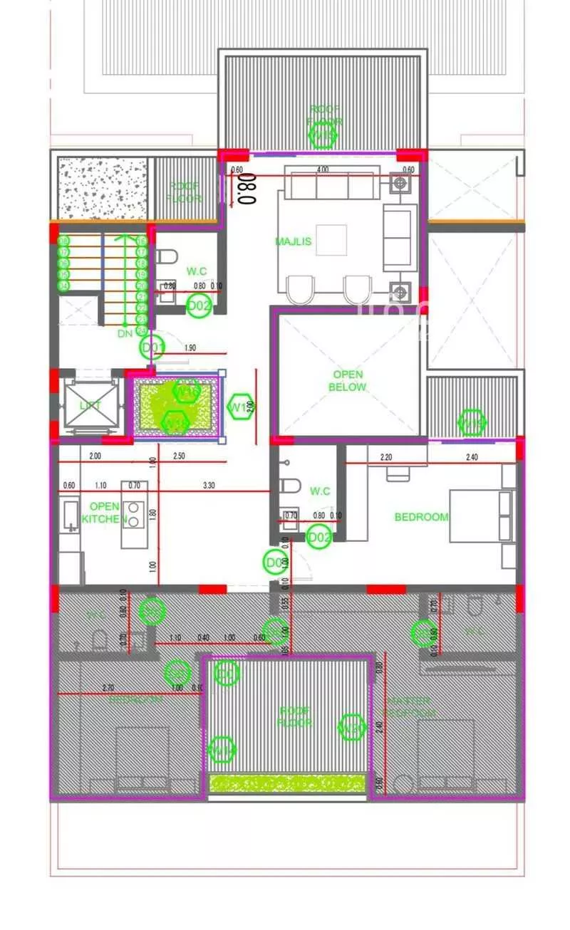 دور 4 غرف في الرمال 1