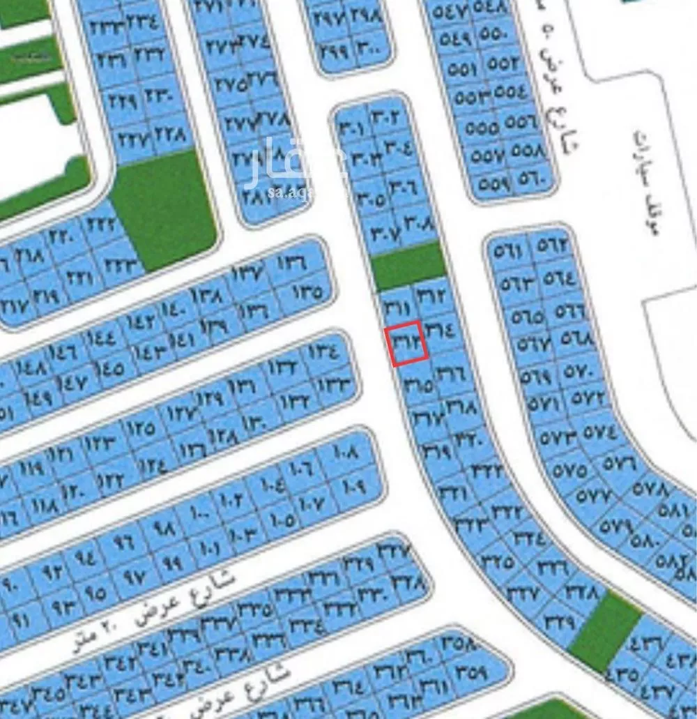 306 sqm land in Az Zomorod