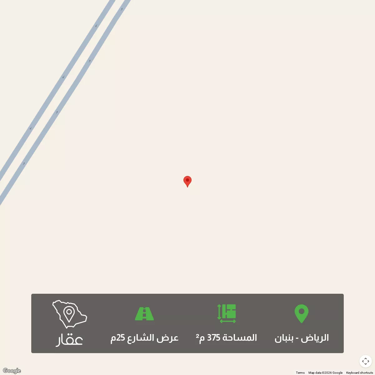 أرض 375 م² في بنبان 4