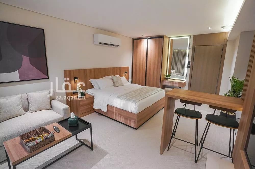 شقة 1 غرف في الملقا 1