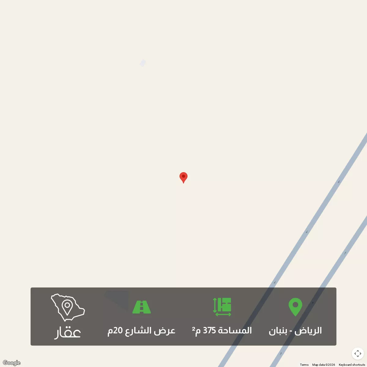 أرض 375 م² في بنبان 4