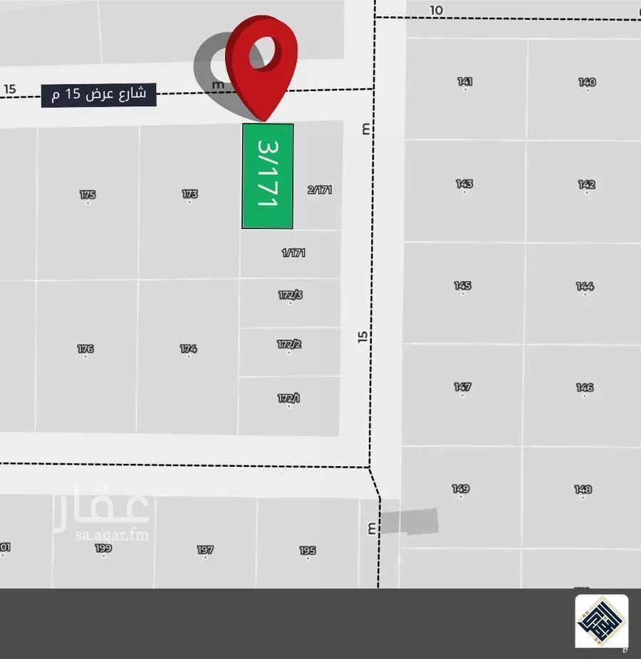 أرض 318 م² في بنبان 2
