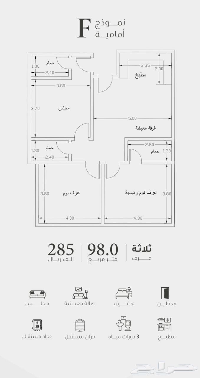 3 bedroom apartment in Ar Rayan 1