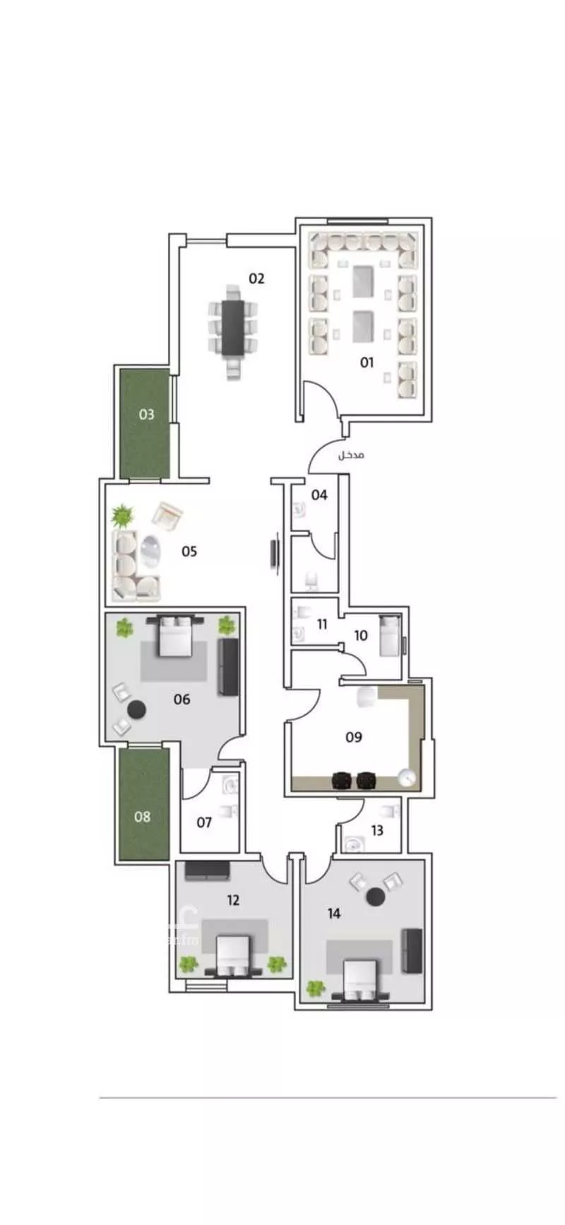 شقة 5 غرف في الصوارى 18