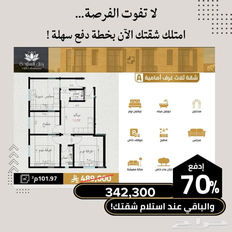 شقة  في السلامة 1