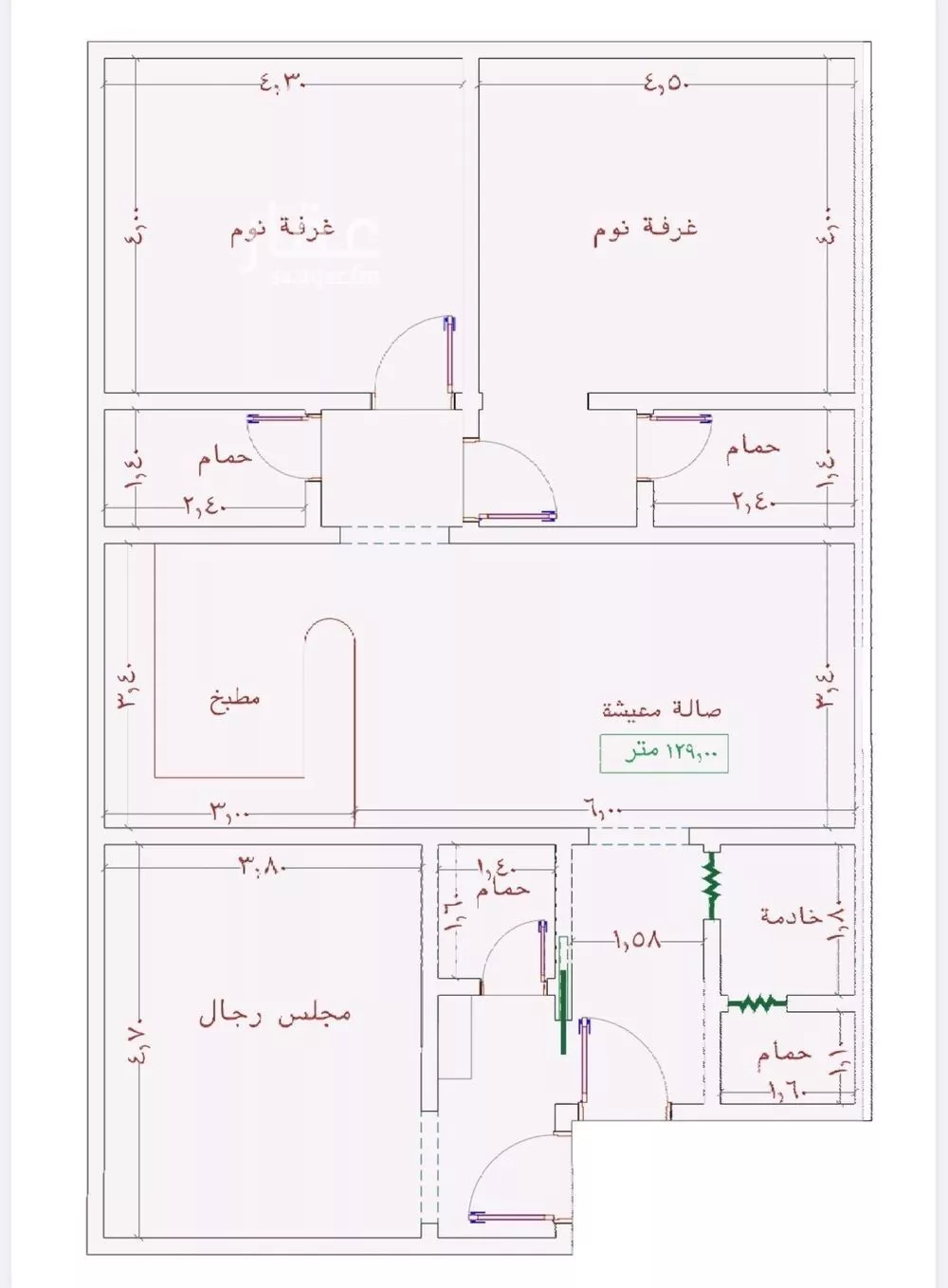 شقة 3 غرف في الجامعة 3