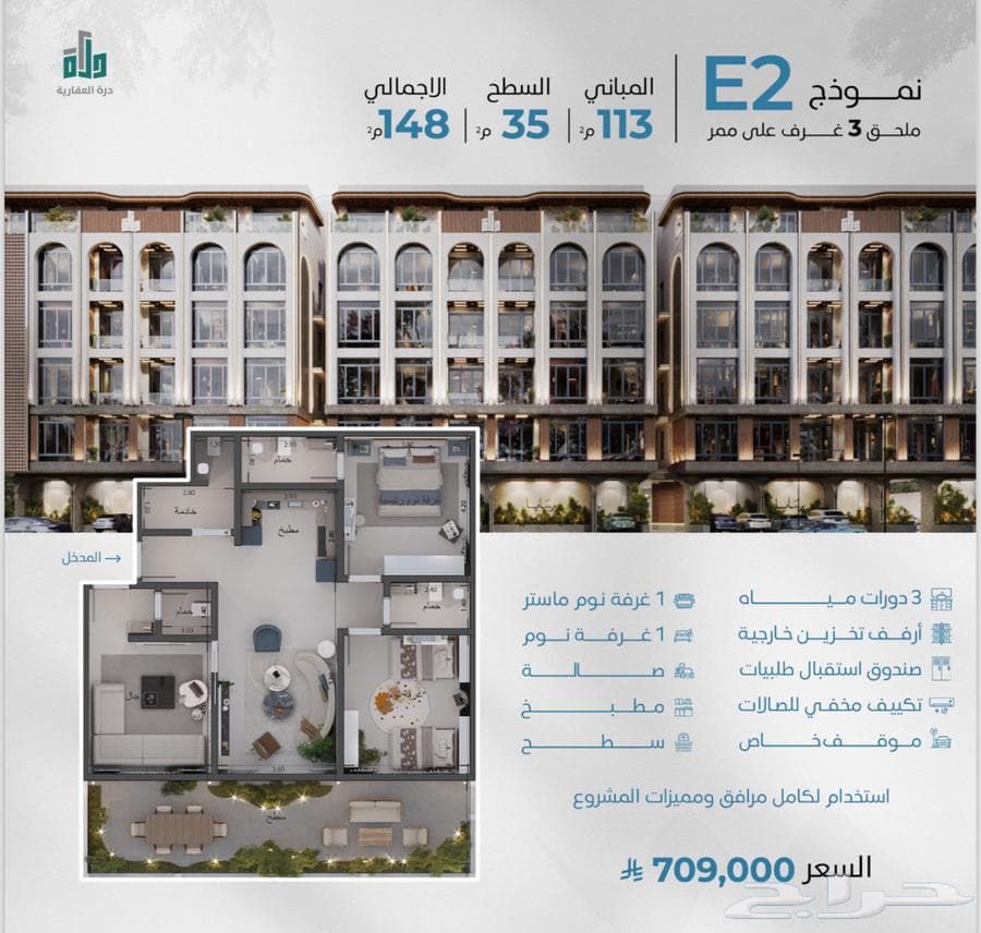 شقة 2 غرف في أبحر الجنوبية 14