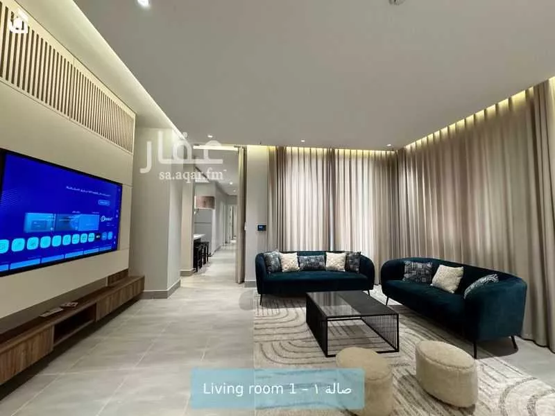 شقة 3 غرف في الملقا 6