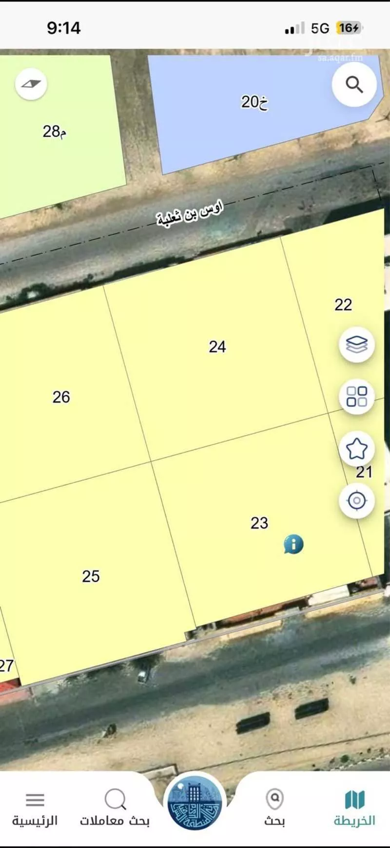 أرض 3200 م² في الشراع 3