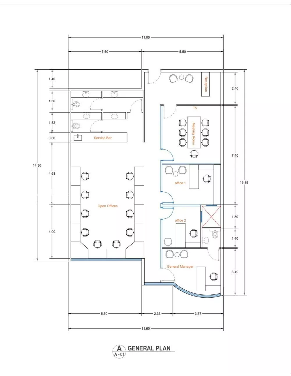 2790 sqm office in Madinat Al Umal 2