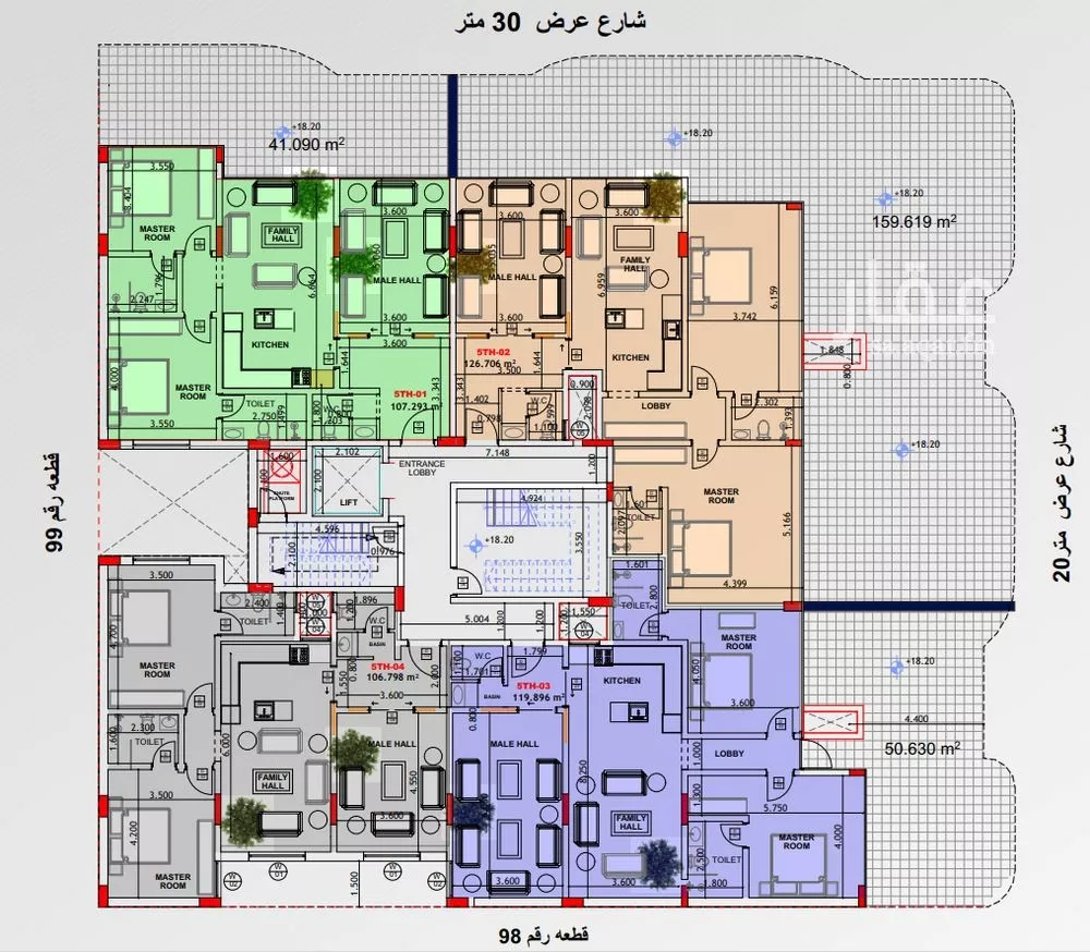 شقة 3 غرف في السيف 3