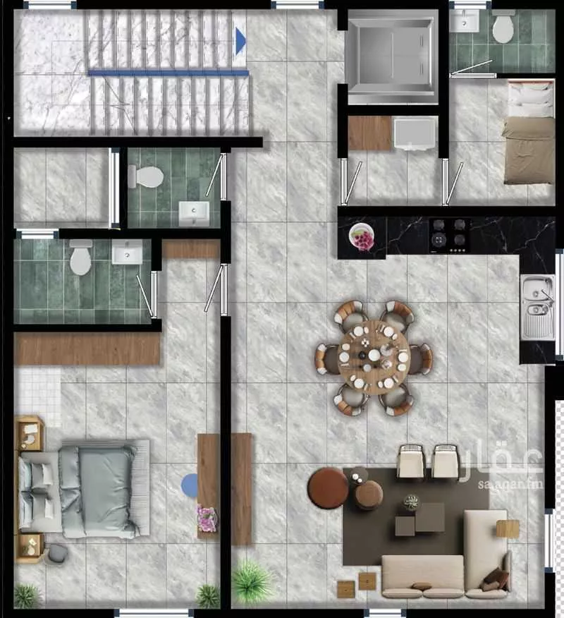 فيلا 4 غرف في جرير 2