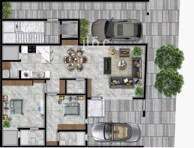 فيلا 4 غرف في جرير 3