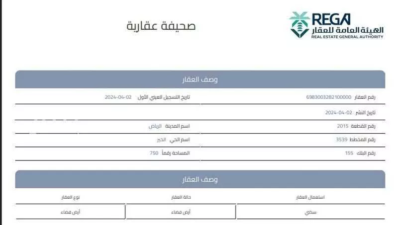 أرض 750 م² في بنبان 4