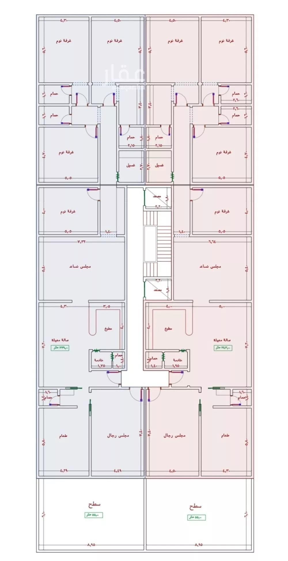 شقة 7 غرف في الجامعة 2
